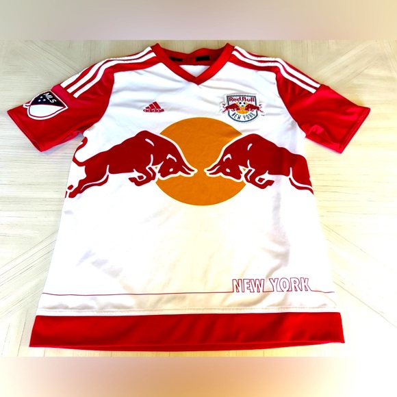Adidas New York Red Bulls 2016-17 Primary Replica Soccer Jersey -Youth Large - Picture 8 of 15